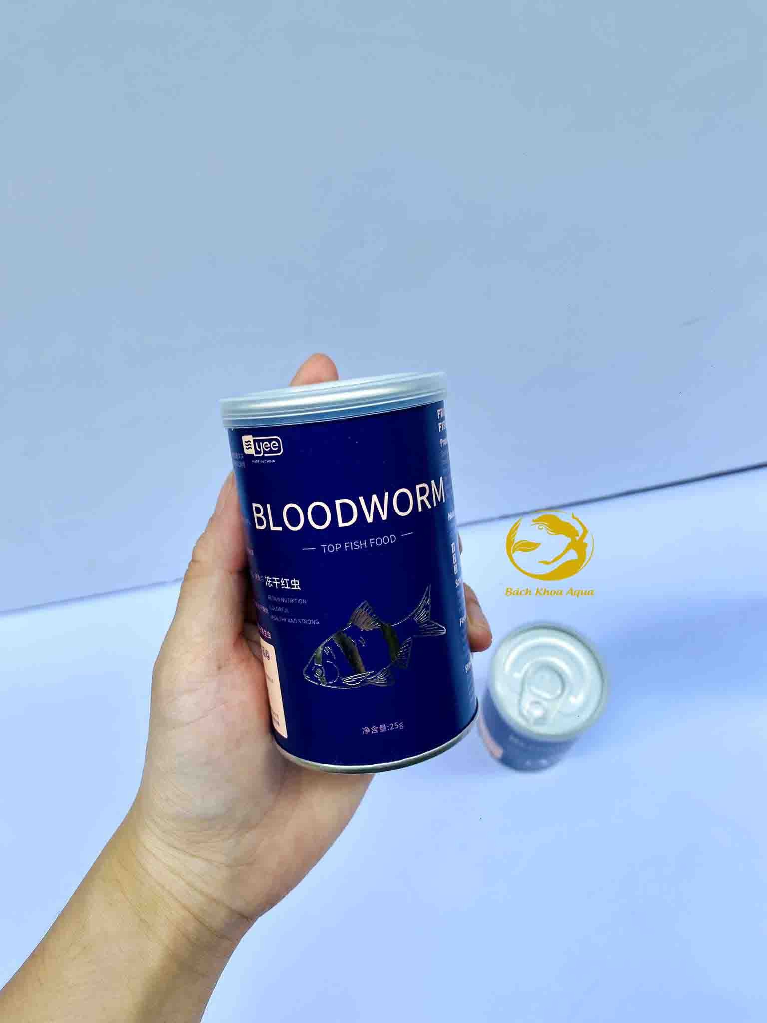 Thức ăn Trùng huyết sấy khô YEE Blood Worm 25g